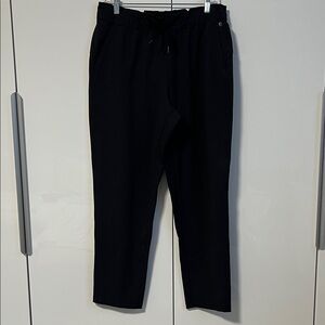Apana Black Drawstring Waist Lounge Pants, Size L